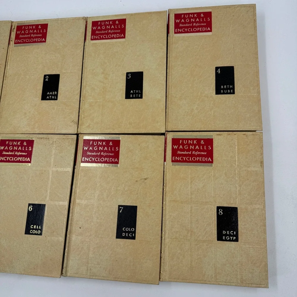 Funk & Wagnalls Standard Reference Encyclopedia Volumes 1-15 Vintage 1965 Set‎